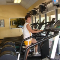 Personal Trainer and Client